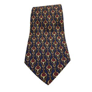 Equestrian Brooks Brothers Makers Silk Navy Professional Classic Core Tie USA